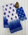 MG 453 Linen With Jari Border Printed Non Catalog Sarees Wholesale Online